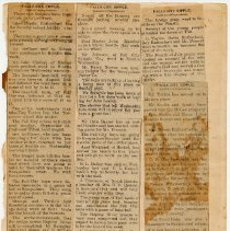 Eight newspaper columns about Fall City, c1900